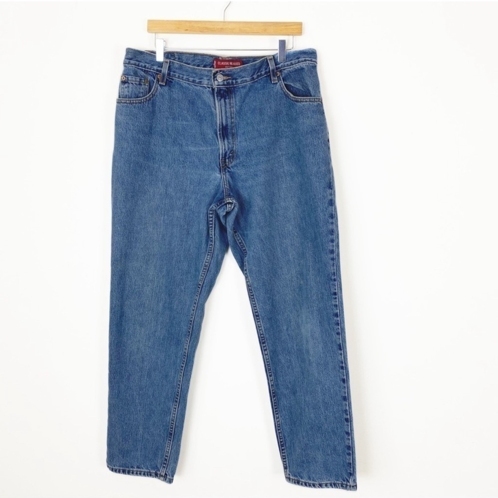 VINTAGE Y2K LEVI’S 550 Classic Relaxed High Waisted Denim Jeans Size 18 Straight